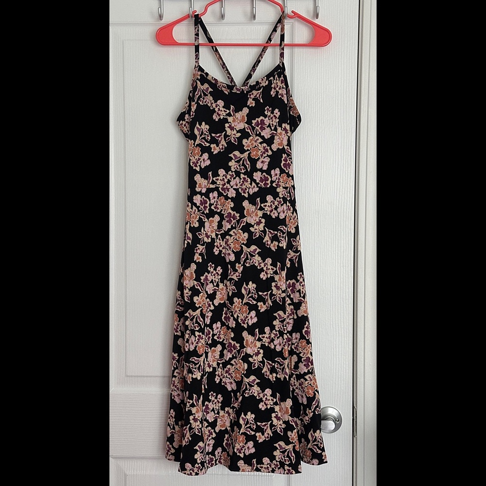 PACT - Floral Black Dress